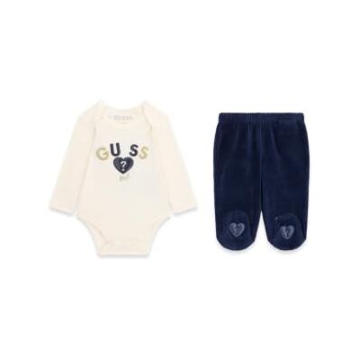 GUESS Set Ls Body + Chenille Pants Ensemble LS Body + Pantalon en chenille Fille (lot de 1) GUESS Set Ls Body + Chenille Pants Ensemble LS Body + Pantalon en chenille Fille (lot de 1)