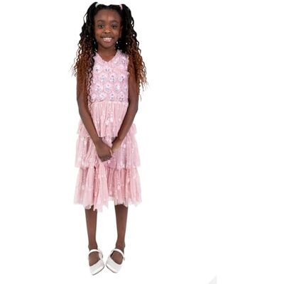 Maya Deluxe Girl's Dress Sequin Embellished Tulle Tutu Ruffles Princess Bridesmaid Wedding Guest Kids Childrens Party Flower Girl Robe Fille (lot de 1) Maya Deluxe Girl's Dress Sequin Embellished Tulle Tutu Ruffles Princess Bridesmaid Wedding Guest Kids Childrens Party Flower Girl Robe Fille (lot de 1)