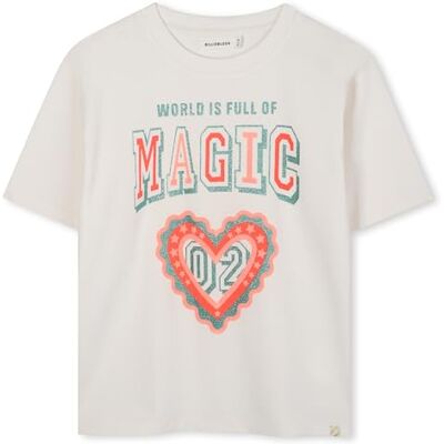 Billieblush U21225 T-shirt pour fille, Blanc, 12 ans Billieblush U21225 T-shirt pour fille, Blanc, 12 ans