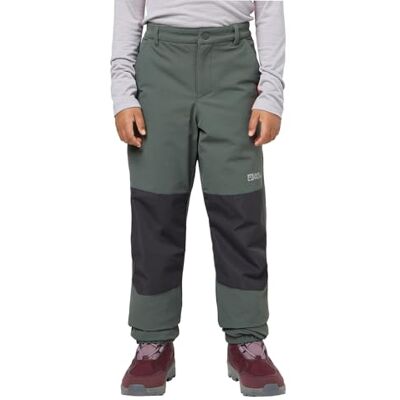 Jack Wolfskin Rascal Winter K Pantalon de randonnée unisexe pour enfant Vert ardoise Jack Wolfskin Rascal Winter K Pantalon de randonnée unisexe pour enfant Vert ardoise