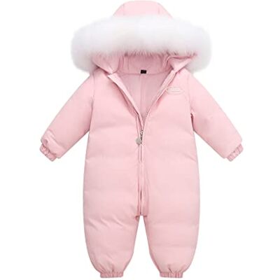 BRONG Combinaison de Neige D'Hiver pour Bébé Filles Doudoune Barboteuse à Capuche GrenouillèRe Garçons Combinaisons Une Pièce Chaude Veste Rose 3-4 Ans BRONG Combinaison de Neige D'Hiver pour Bébé Filles Doudoune Barboteuse à Capuche GrenouillèRe Garçons Combinaisons Une Pièce Chaude Veste Rose 3-4 Ans