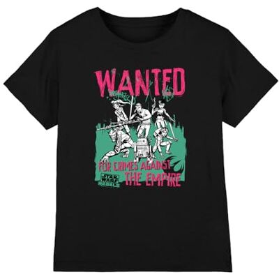 Star Wars Wanted Rebels T-shirt unisexe pour enfant, noir, 9-10 ans, Noir, 9-10 ans Star Wars Wanted Rebels T-shirt unisexe pour enfant, noir, 9-10 ans, Noir, 9-10 ans