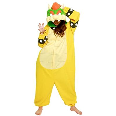 SAZAC Bowser Onesie Kigurumi Déguisement Kigurumi Adultes et Enfants Taille Unique (155-180 cm) SAZAC Bowser Onesie Kigurumi Déguisement Kigurumi Adultes et Enfants Taille Unique (155-180 cm)