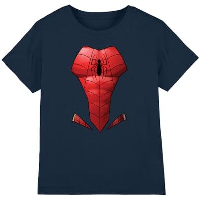 Marvel Spiderman T-shirt unisexe pour enfant, bleu roi, 5-6 ans, bleu marine, 5-6 ans Marvel Spiderman T-shirt unisexe pour enfant, bleu roi, 5-6 ans, bleu marine, 5-6 ans