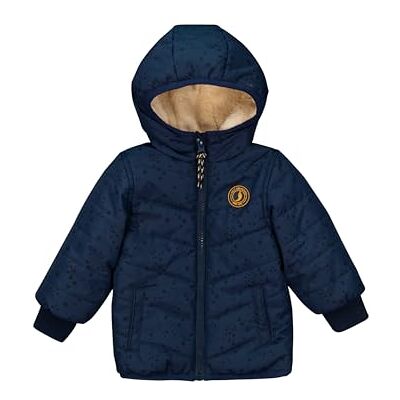 SALT AND PEPPER Veste d'hiver pour bébé garçon avec imprimé étoiles intégrales, Bleu marine (True Navy), taille unique SALT AND PEPPER Veste d'hiver pour bébé garçon avec imprimé étoiles intégrales, Bleu marine (True Navy), taille unique