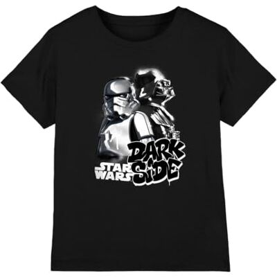 Star Wars Dark Side Duo T-shirt unisexe pour enfant, noir, 7-8 ans, Noir, 7-8 ans Star Wars Dark Side Duo T-shirt unisexe pour enfant, noir, 7-8 ans, Noir, 7-8 ans