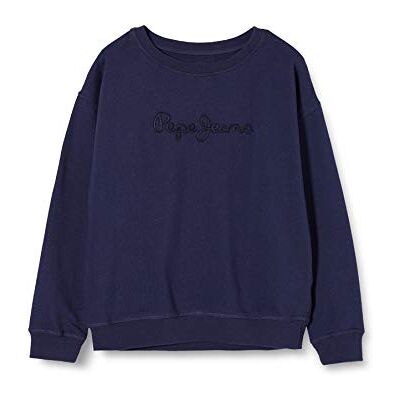 Pepe Jeans Sweat-shirt à col rond pour fille, Bleu marine (595)., 2-3 ans Pepe Jeans Sweat-shirt à col rond pour fille, Bleu marine (595)., 2-3 ans