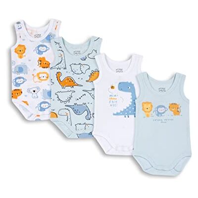 Chicco , Body Bébé Garçon, Lot de 4 Bodies Sans Manches en 100% Coton avec Ouverture Pratique, Vêtements Bébé Garçon 0-3 Mois, Idée Cadeau Naissance Chicco , Body Bébé Garçon, Lot de 4 Bodies Sans Manches en 100% Coton avec Ouverture Pratique, Vêtements Bébé Garçon 0-3 Mois, Idée Cadeau Naissance