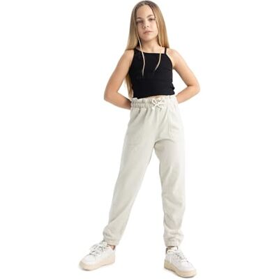 DeFacto Pantalon pour fille, Lt.beige, 7-8 ans DeFacto Pantalon pour fille, Lt.beige, 7-8 ans