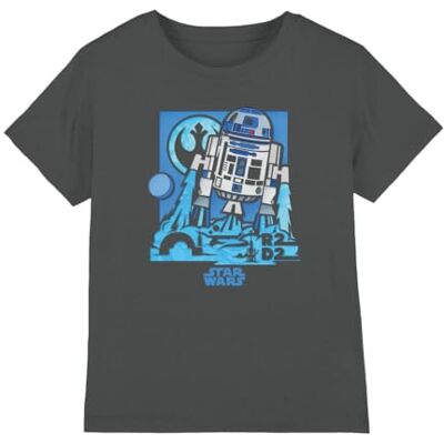 Star Wars Papercut R2D2 T-shirt unisexe pour enfant, anthracite, 3-4 ans, charbon, 3-4 ans Star Wars Papercut R2D2 T-shirt unisexe pour enfant, anthracite, 3-4 ans, charbon, 3-4 ans