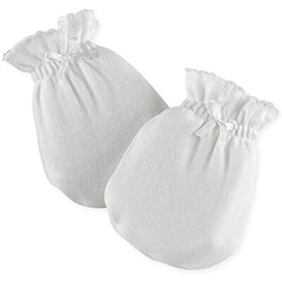 Trois Kilos Sept Gant/Moufle Coton Uni Blanc, rouge, Taille unique Trois Kilos Sept Gant/Moufle Coton Uni Blanc, rouge, Taille unique