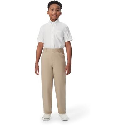 French Toast Boys' Toddler Pull-On Relaxed Fit School Uniform Pant (Standard & Husky), Khaki, 2T French Toast Boys' Toddler Pull-On Relaxed Fit School Uniform Pant (Standard & Husky), Khaki, 2T