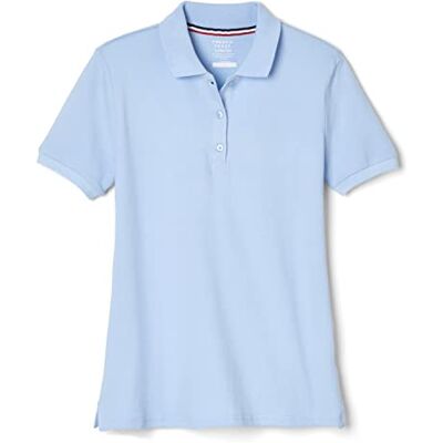French Toast Polo piqué Stretch à Manches Courtes pour Fille, Bleu pâle, M, Bleu Pâle, M French Toast Polo piqué Stretch à Manches Courtes pour Fille, Bleu pâle, M, Bleu Pâle, M
