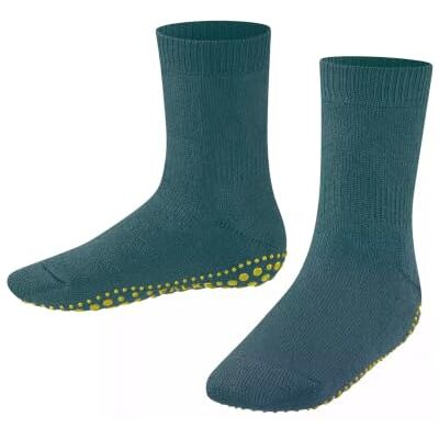FALKE Catspads K Hp coton laine picots sur la semelle 1 paire, Chaussettes Chaussons Mixte Enfant, Vert Amazonia 7676, 23-26 FALKE Catspads K Hp coton laine picots sur la semelle 1 paire, Chaussettes Chaussons Mixte Enfant, Vert Amazonia 7676, 23-26