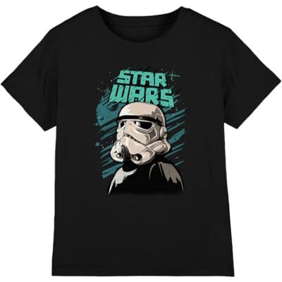 Star Wars T-shirt unisexe Trooper Street Glare pour enfants, noir, 12-13 ans, Noir, 12-13 ans Star Wars T-shirt unisexe Trooper Street Glare pour enfants, noir, 12-13 ans, Noir, 12-13 ans