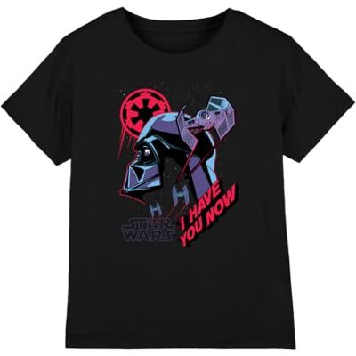 Star Wars I Have You Now T-shirt unisexe pour enfant, noir, 7-8 ans, Noir, 7-8 ans Star Wars I Have You Now T-shirt unisexe pour enfant, noir, 7-8 ans, Noir, 7-8 ans