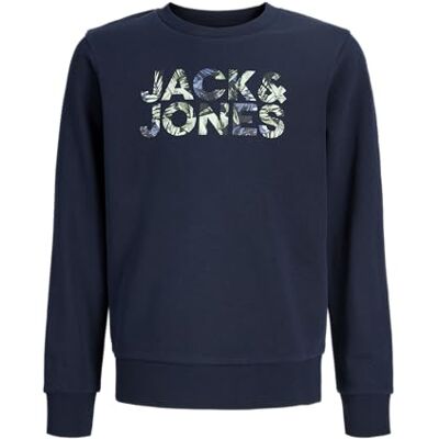 JACK & JONES Jjejeff Logo Sweat Crew Mni, Sky Captain, 116 Enfant, Sky Captain, 16 ans JACK & JONES Jjejeff Logo Sweat Crew Mni, Sky Captain, 116 Enfant, Sky Captain, 16 ans