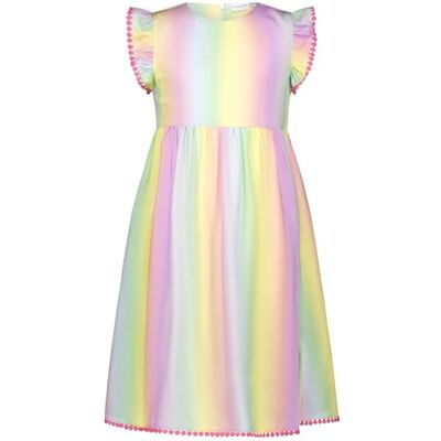 SALT AND PEPPER BY KIDS PARK Robe d'été arc-en-ciel pour fille, multicolore, 104 SALT AND PEPPER BY KIDS PARK Robe d'été arc-en-ciel pour fille, multicolore, 104