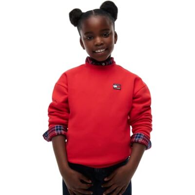 Tommy Hilfiger Flag Heritage Crewneckks0ks00769 Sweat-shirt pull Enfant Unisexe (lot de 1) Tommy Hilfiger Flag Heritage Crewneckks0ks00769 Sweat-shirt pull Enfant Unisexe (lot de 1)