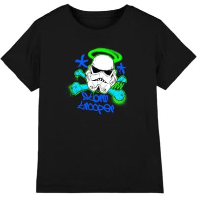 Star Wars T-shirt unisexe Stencil Trooper pour enfants, noir, 12-13 ans, Noir, 12-13 ans Star Wars T-shirt unisexe Stencil Trooper pour enfants, noir, 12-13 ans, Noir, 12-13 ans