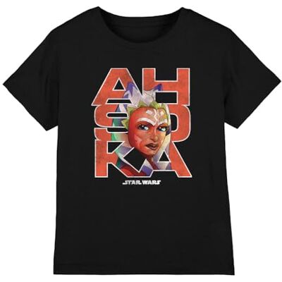 Star Wars Ahsoka T-shirt unisexe pour enfant, noir, 7-8 ans, Noir, 7-8 ans Star Wars Ahsoka T-shirt unisexe pour enfant, noir, 7-8 ans, Noir, 7-8 ans