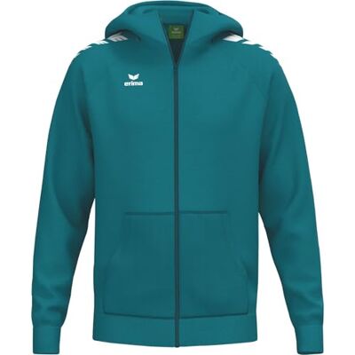 Erima Veste à capuche unisexe pour enfant CMPT Wings (2072643) bleu tahitien, 128 cm Erima Veste à capuche unisexe pour enfant CMPT Wings (2072643) bleu tahitien, 128 cm