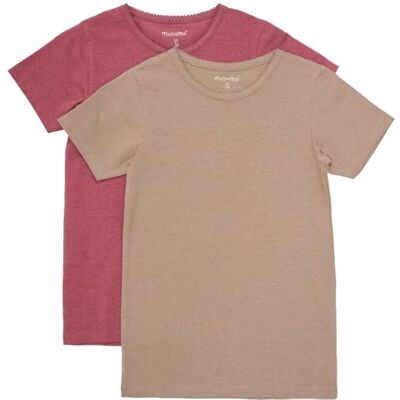 MINYMO Basic 33 -T-shirt Ss (2-pack) SHIRT Fille (lot de 2) MINYMO Basic 33 -T-shirt Ss (2-pack) SHIRT Fille (lot de 2)