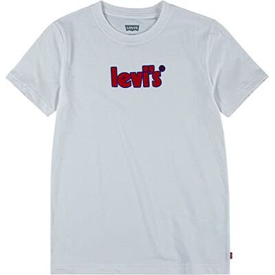 Levi's Kids Short Sleeve Graphic Tee Shirt Garçon 2-8 Ans, Blanc, 3 ans Levi's Kids Short Sleeve Graphic Tee Shirt Garçon 2-8 Ans, Blanc, 3 ans