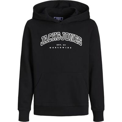 JACK & JONES Jjecaleb Varsity Sweat Hood Sn Jnr Sweatshirt à capuche Garçon (lot de 1) JACK & JONES Jjecaleb Varsity Sweat Hood Sn Jnr Sweatshirt à capuche Garçon (lot de 1)