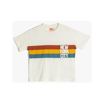 Koton T-shirt Short Sleeve Crew Neck Printed Cotton T-shirt Babyboys Koton T-shirt Short Sleeve Crew Neck Printed Cotton T-shirt Babyboys
