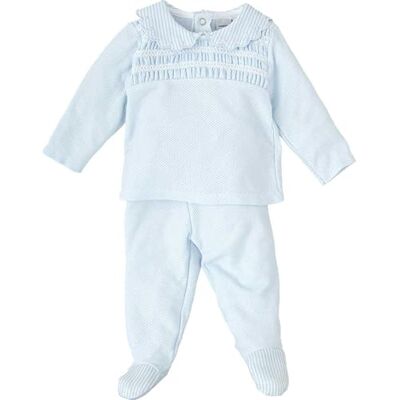 BABIDU Ensemble pour enfant printemps-été avec t-shirt et guêtres unisexes pour bébé, bleu ciel, 0 mois BABIDU Ensemble pour enfant printemps-été avec t-shirt et guêtres unisexes pour bébé, bleu ciel, 0 mois