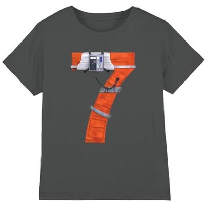 Star Wars Xwing Pilot 7 T-shirt unisexe pour enfant, anthracite, 12-13 ans, charbon, 12-13 ans Star Wars Xwing Pilot 7 T-shirt unisexe pour enfant, anthracite, 12-13 ans, charbon, 12-13 ans