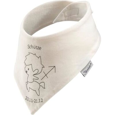 Sterntaler Foulard unisexe pour bébé, signe du zodiaque, Sagittaire, écru, ecru, Schütze Sterntaler Foulard unisexe pour bébé, signe du zodiaque, Sagittaire, écru, ecru, Schütze