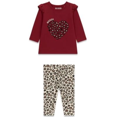 GUESS Set Ls T-shirt + Leggings Ensemble T-shirt LS + LEGGINGS Fille (lot de 1) GUESS Set Ls T-shirt + Leggings Ensemble T-shirt LS + LEGGINGS Fille (lot de 1)