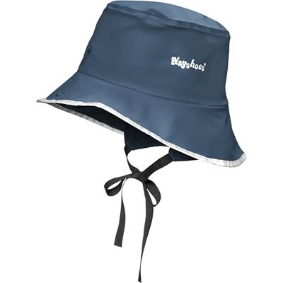 Playshoes Chapeau de pluie unisexe du Sud-Ouest, Doublure en polaire marine, 48-52 Playshoes Chapeau de pluie unisexe du Sud-Ouest, Doublure en polaire marine, 48-52