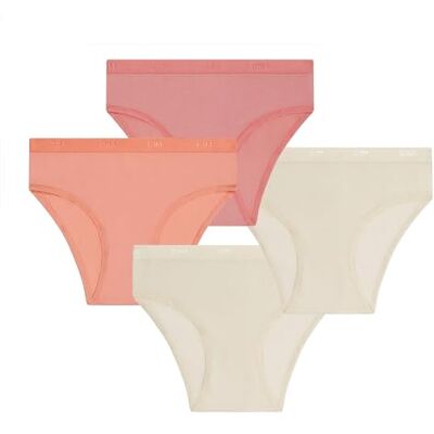 DIM Les Pockets Eco Coton X4 Culotte Fille (lot de 4) DIM Les Pockets Eco Coton X4 Culotte Fille (lot de 4)