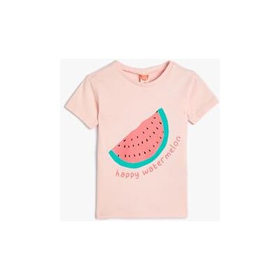 Koton Crew Neck Short Sleeve Printed T-shirt T-shirt Babygirls Koton Crew Neck Short Sleeve Printed T-shirt T-shirt Babygirls