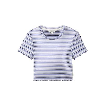TOM TAILOR 1041610 T-shirt côtelé à rayures pour enfant Fille (lot de 1) TOM TAILOR 1041610 T-shirt côtelé à rayures pour enfant Fille (lot de 1)