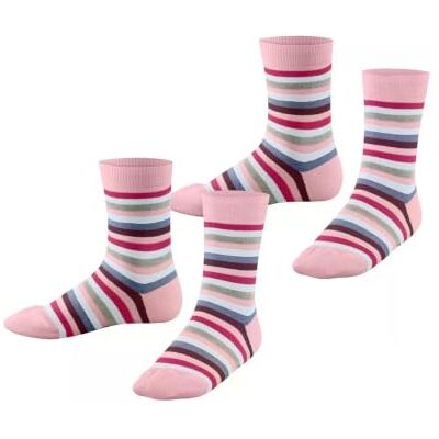 ESPRIT mixte enfant Happy Stripe 2-Pack chaussettes respirantes coton avec motif fantaisie rayé résistantes douces sur la peau multipack 2 paires ESPRIT mixte enfant Happy Stripe 2-Pack chaussettes respirantes coton avec motif fantaisie rayé résistantes douces sur la peau multipack 2 paires