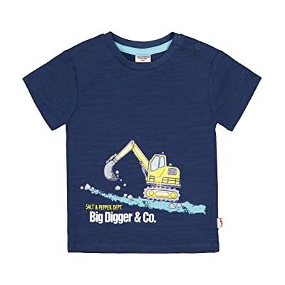 SALT AND PEPPER T-shirt pour Bébé Garçon avec Imprimé Excavatrice en Coton Biologique T-shirt Bébé garçon SALT AND PEPPER T-shirt pour Bébé Garçon avec Imprimé Excavatrice en Coton Biologique T-shirt Bébé garçon