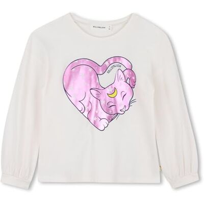 Billieblush U21413 T-shirt pour fille, Blanc, 3 ans Billieblush U21413 T-shirt pour fille, Blanc, 3 ans