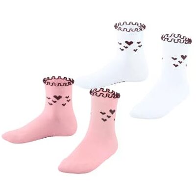 ESPRIT mixte enfant Lovely Heart 2-Pack chaussettes respirantes coton motif fantaisie coeur douces sur la peau résistantes multipack 2 paires ESPRIT mixte enfant Lovely Heart 2-Pack chaussettes respirantes coton motif fantaisie coeur douces sur la peau résistantes multipack 2 paires
