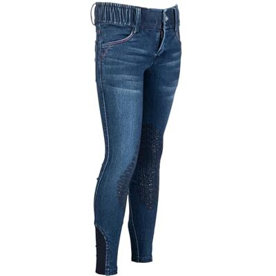HKM Aymee Denim Silicone Knee Patch Pantalons Fille (lot de 1) HKM Aymee Denim Silicone Knee Patch Pantalons Fille (lot de 1)
