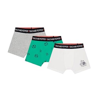 SALT AND PEPPER Jungen Boxershorts 3er Set Mit Fußball Motiv Caleçon boxeur Garçon (lot de 3) SALT AND PEPPER Jungen Boxershorts 3er Set Mit Fußball Motiv Caleçon boxeur Garçon (lot de 3)