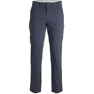 JACK & JONES JUNIOR Jpstmarco Jjdave AKM Noos Jnr Pantalon chinois pour enfants, Blazer bleu marine, 128 JACK & JONES JUNIOR Jpstmarco Jjdave AKM Noos Jnr Pantalon chinois pour enfants, Blazer bleu marine, 128