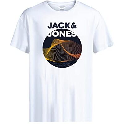 JACK & JONES Junior T-shirt pour enfants, blanc, 128 JACK & JONES Junior T-shirt pour enfants, blanc, 128
