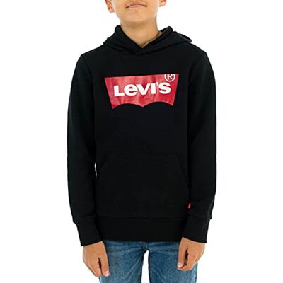 Levi's Garçon Sweatshirt à capuche Lvb Batwing Screenprint Hoodie, Noir, 12 ans Levi's Garçon Sweatshirt à capuche Lvb Batwing Screenprint Hoodie, Noir, 12 ans
