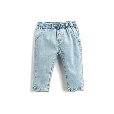 Koton Babyboy Jean Relax Cut Ceinture élastique, Indigo clair (Aa1), 6-9 Monate Koton Babyboy Jean Relax Cut Ceinture élastique, Indigo clair (Aa1), 6-9 Monate