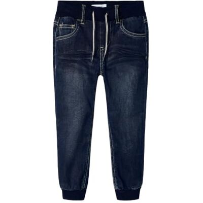 NAME IT Jeans unisexe pour bébé, Bleu foncé denim, 86 NAME IT Jeans unisexe pour bébé, Bleu foncé denim, 86