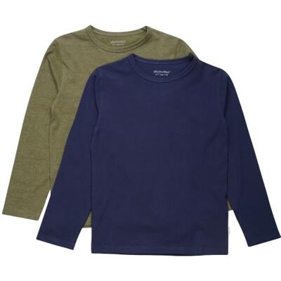 MINYMO Basic 34 -T-shirt Ls (2-pack) SHIRT Mixte enfant (lot de 2) MINYMO Basic 34 -T-shirt Ls (2-pack) SHIRT Mixte enfant (lot de 2)